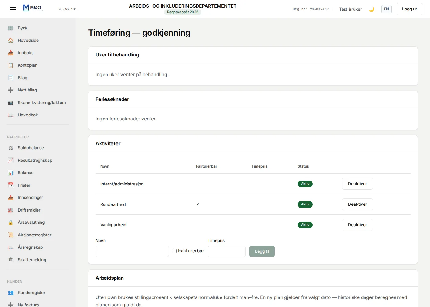 Leder-siden for godkjenning